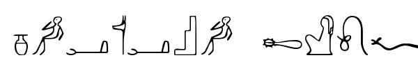 Pharaoh Glyph font preview